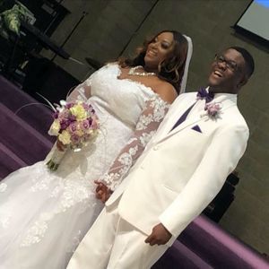 Ericdress white Charming Mermaid Wedding Dress